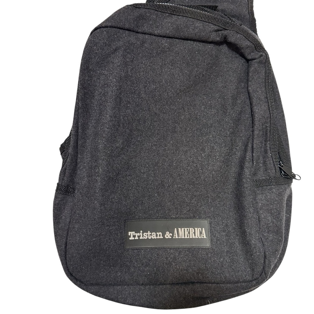 Gray Crossbody Bag with Minimalist Design and Durable Fabric